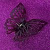 presilha de borboleta marsala com glitter
